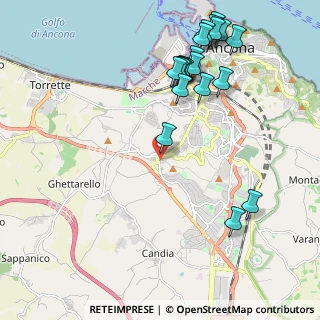 Mappa Via Monte Catria, 60131 Ancona AN, Italia (2.503)