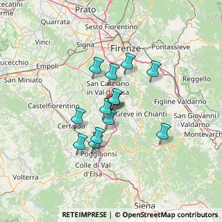 Mappa Via Fausto Melotti, 50028 Barberino Tavarnelle FI, Italia (10.51923)