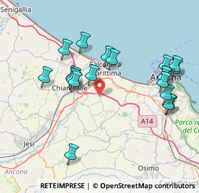 Mappa Via Castelferretti, 60020 Camerata Picena AN, Italia (8.235)