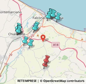 Mappa Via Castelferretti, 60020 Camerata Picena AN, Italia (4.24412)