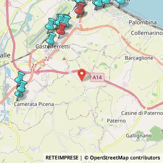 Mappa Via Castelferretti, 60020 Camerata Picena AN, Italia (3.5575)