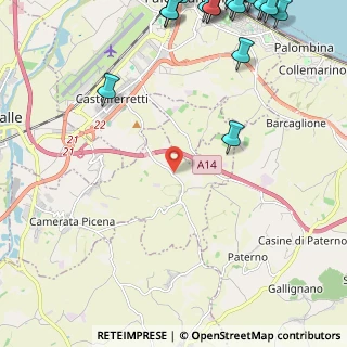 Mappa Via Castelferretti, 60020 Camerata Picena AN, Italia (3.9365)