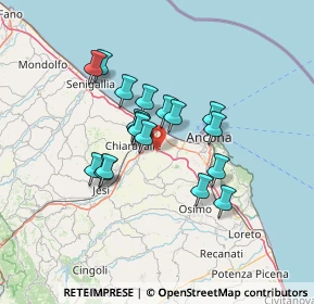 Mappa Via Castelferretti, 60020 Camerata Picena AN, Italia (10.87667)