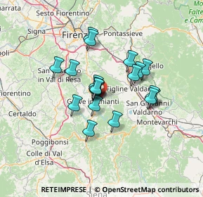 Mappa Località Canonica, 50022 Greve in Chianti FI, Italia (10.4715)