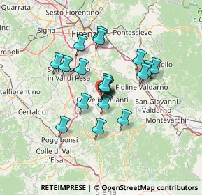 Mappa Via di Zano, 50022 Greve in Chianti FI, Italia (10.2355)
