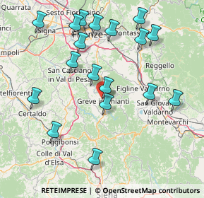 Mappa Via di Zano, 50022 Greve in Chianti FI, Italia (17.66389)