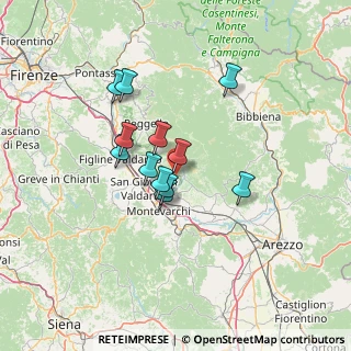 Mappa Via di Riofi, 52024 Loro Ciuffenna AR, Italia (10.6775)