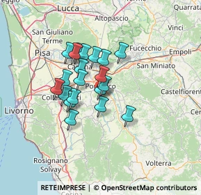 Mappa Località La Capannina, 56035 Casciana Terme Lari PI, Italia (10.0745)