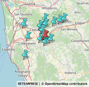 Mappa Località La Capannina, 56035 Casciana Terme Lari PI, Italia (9.93611)