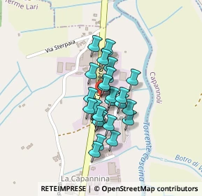 Mappa Località La Capannina, 56035 Casciana Terme Lari PI, Italia (0.14615)