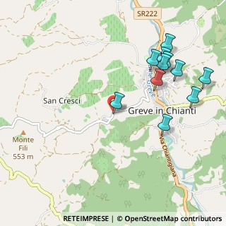 Mappa Via Montefioralle, 50022 Greve in Chianti FI, Italia (1.17273)
