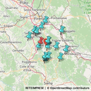 Mappa Via Montefioralle, 50022 Greve in Chianti FI, Italia (10.7185)