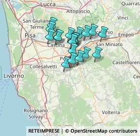 Mappa Via Giacomo Leopardi, 56035 Casciana Terme Lari PI, Italia (10.608)