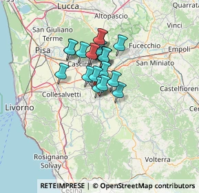 Mappa Via Giacomo Leopardi, 56035 Casciana Terme Lari PI, Italia (9.2095)