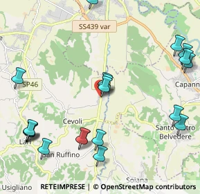 Mappa Via Giacomo Leopardi, 56035 Casciana Terme Lari PI, Italia (2.722)