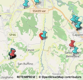 Mappa Via Giacomo Leopardi, 56035 Casciana Terme Lari PI, Italia (3.2735)