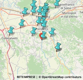 Mappa Via Giacomo Leopardi, 56035 Casciana Terme Lari PI, Italia (8.2595)