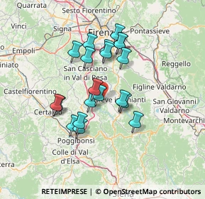 Mappa Strada di Greve, 50028 Tavarnelle Val di Pesa FI, Italia (11.8505)