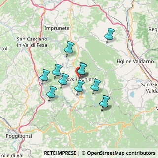 Mappa Piazza Santa Croce, 50022 Greve in Chianti FI, Italia (5.75417)