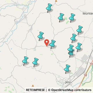 Mappa Via Vannuccia, 60030 Belvedere Ostrense AN, Italia (4.92462)