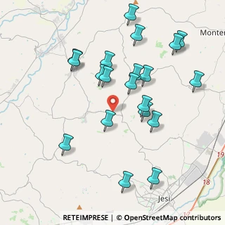 Mappa Via Vannuccia, 60030 Belvedere Ostrense AN, Italia (4.231)