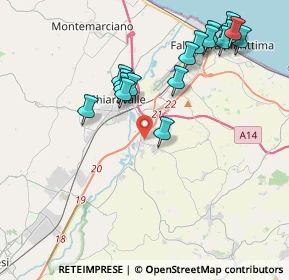 Mappa Via Giuseppe Ungaretti, 60020 Camerata Picena AN, Italia (4.33294)