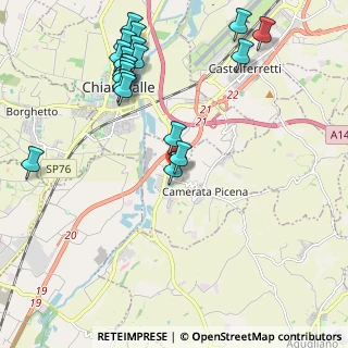 Mappa Via Giuseppe Ungaretti, 60020 Camerata Picena AN, Italia (2.5335)
