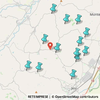 Mappa Via San Giovanni, 60030 Belvedere Ostrense AN, Italia (4.99231)