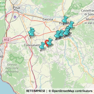 Mappa Via Gioielli Ceppaiano, 56040 Crespina Lorenzana PI, Italia (6.41167)