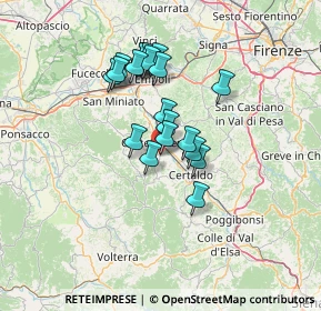 Mappa Via Rodolfo Morandi, 50051 Castelfiorentino FI, Italia (11.0755)