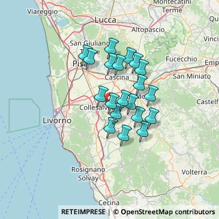 Mappa Via dei Puntoni, 56043 Fauglia PI, Italia (10.6625)