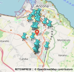 Mappa Via Palombare, 60128 Ancona AN, Italia (1.495)