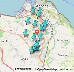 Mappa Via Palombare, 60128 Ancona AN, Italia (1.4445)