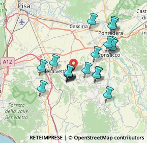 Mappa Via Stradiola, 56040 Crespina Lorenzana PI, Italia (6.5155)