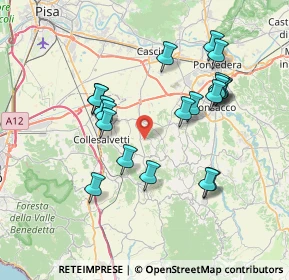 Mappa Via Stradiola, 56040 Crespina Lorenzana PI, Italia (7.3755)