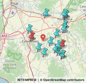 Mappa Via Stradiola, 56040 Crespina Lorenzana PI, Italia (7.4115)