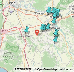 Mappa Via Stradiola, 56040 Crespina Lorenzana PI, Italia (8.14)