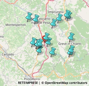 Mappa Via Leonardo da Vinci, 50028 Tavarnelle Val di Pesa FI, Italia (6.54176)