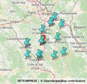 Mappa Via Leonardo da Vinci, 50028 Tavarnelle Val di Pesa FI, Italia (11.71563)