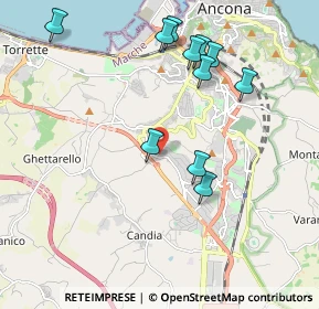 Mappa Via Togliatti Palmiro, 60131 Ancona AN, Italia (2.11364)