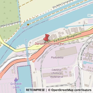 Mappa Via Quaglierini Ettore, 28, 57123 Livorno, Livorno (Toscana)