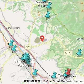 Mappa Riofi Ritorno, 52028 Terranuova Bracciolini AR, Italia (3.488)