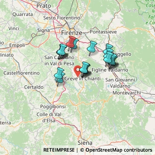 Mappa Località S. Cresci, 50022 Greve in Chianti FI, Italia (10.697)