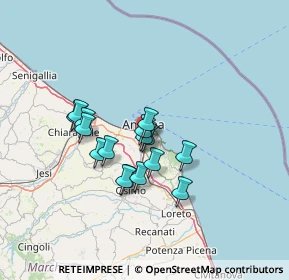 Mappa Via Enriquez Ancona, 60131 Ancona AN, Italia (10.54375)