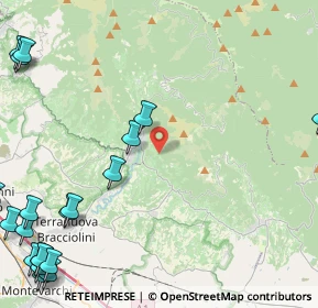 Mappa Unnamed Road, 52024 Loro Ciuffenna AR, Italia (7.392)