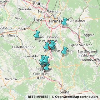 Mappa Via Leonardo da Vinci, 50028 Barberino Tavarnelle FI, Italia (10.93333)