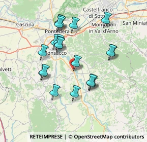 Mappa Via Carlo Cassola, 56033 Capannoli PI, Italia (6.9935)