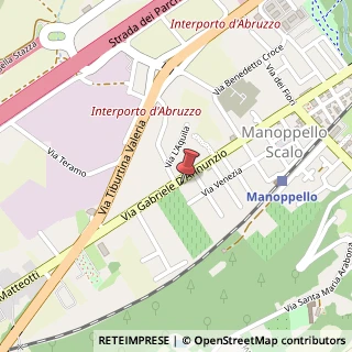 Mappa Via Gabriele D'Annunzio, 40, 65024 Manoppello, Pescara (Abruzzo)