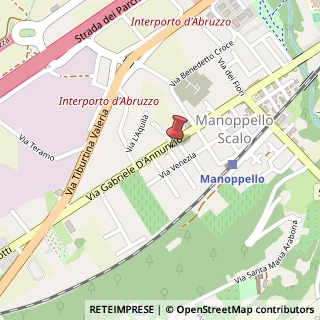Mappa Via Gabriele D'Annunzio, 32, 65024 Manoppello, Pescara (Abruzzo)