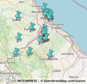 Mappa Contrada costa cola, 66011 Bucchianico CH, Italia (13.35278)